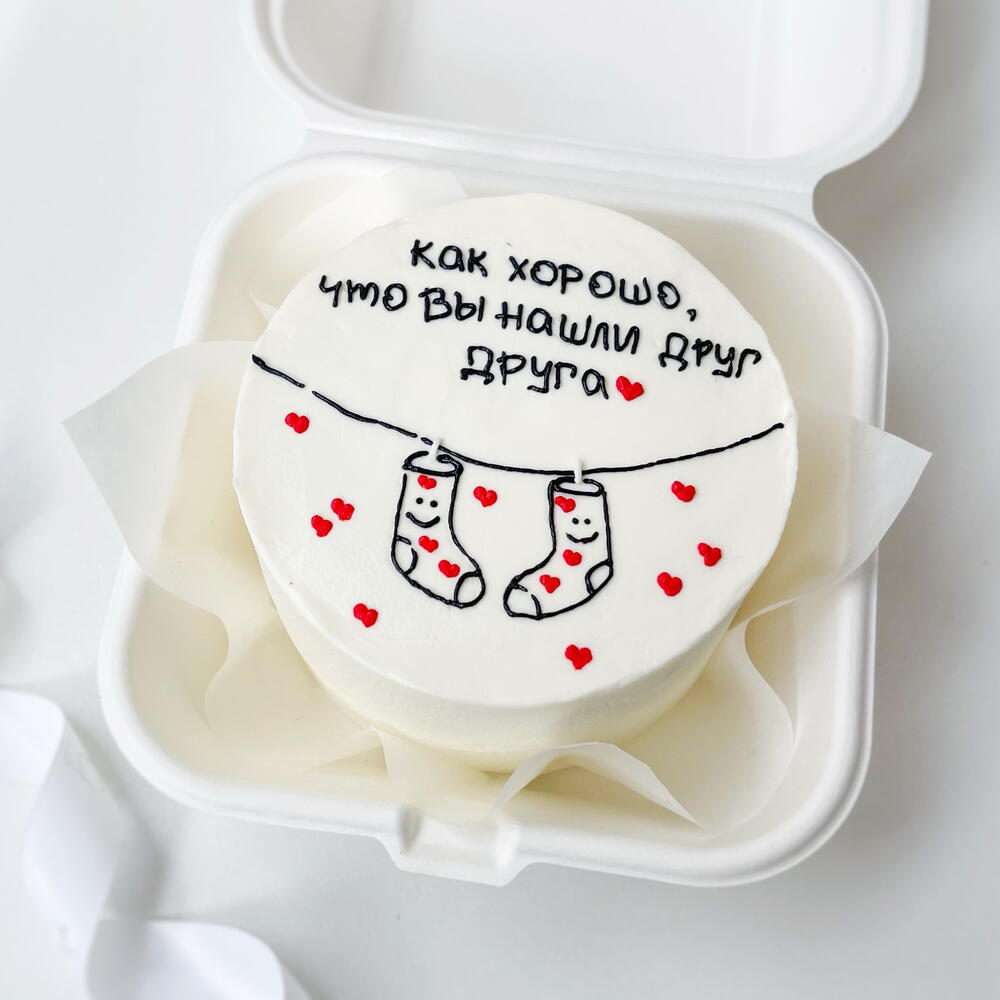 Бенто торт для любимого, подарок 14 февраля, на день рождения, на годовщину