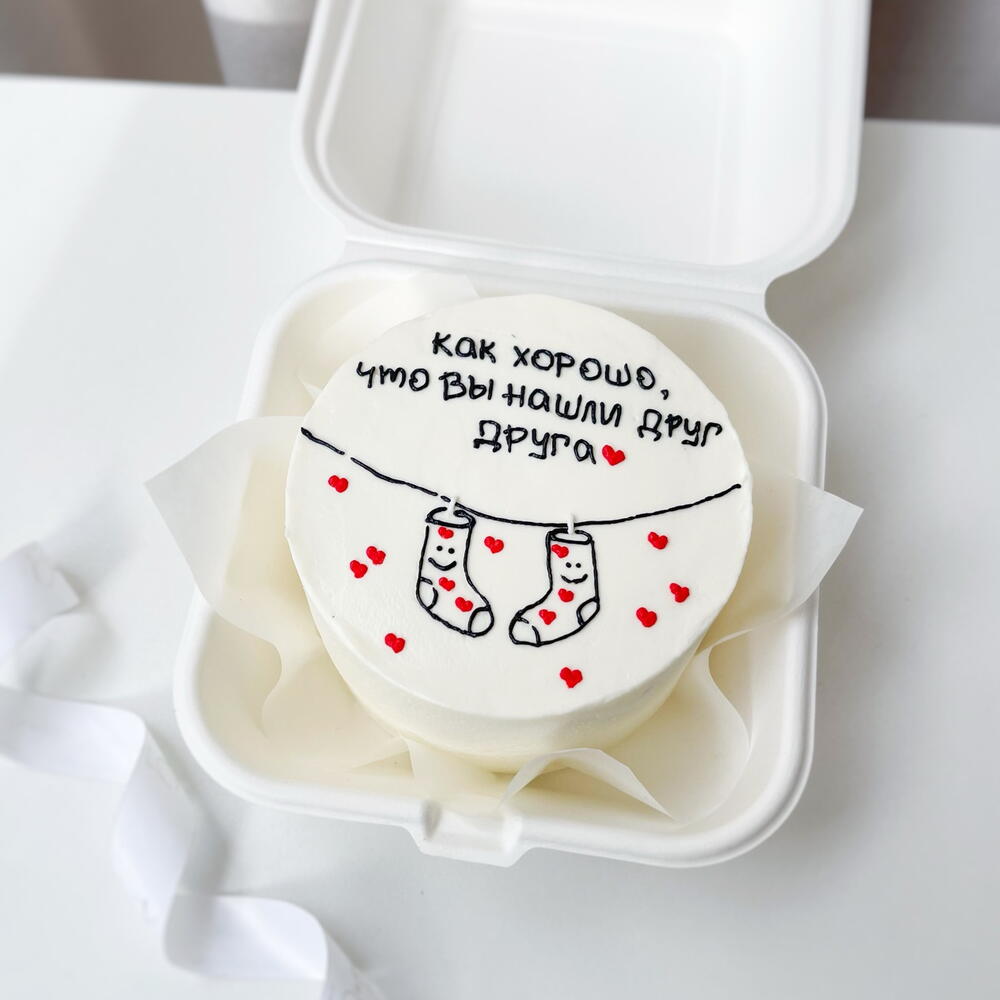 Бенто торт для любимого, подарок 14 февраля, на день рождения, на годовщину