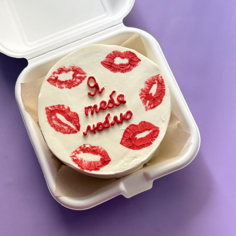 Бенто торт для любимого Поцелуи на 14 февраля