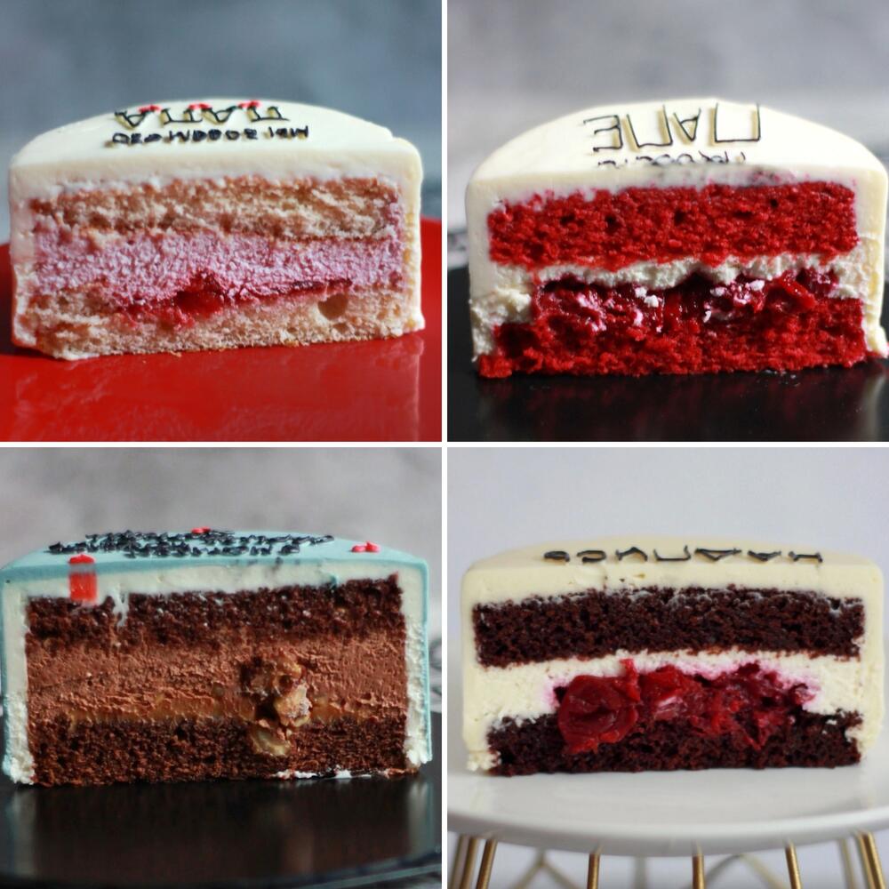 Бенто-торт для любимой, любимого с сердечками