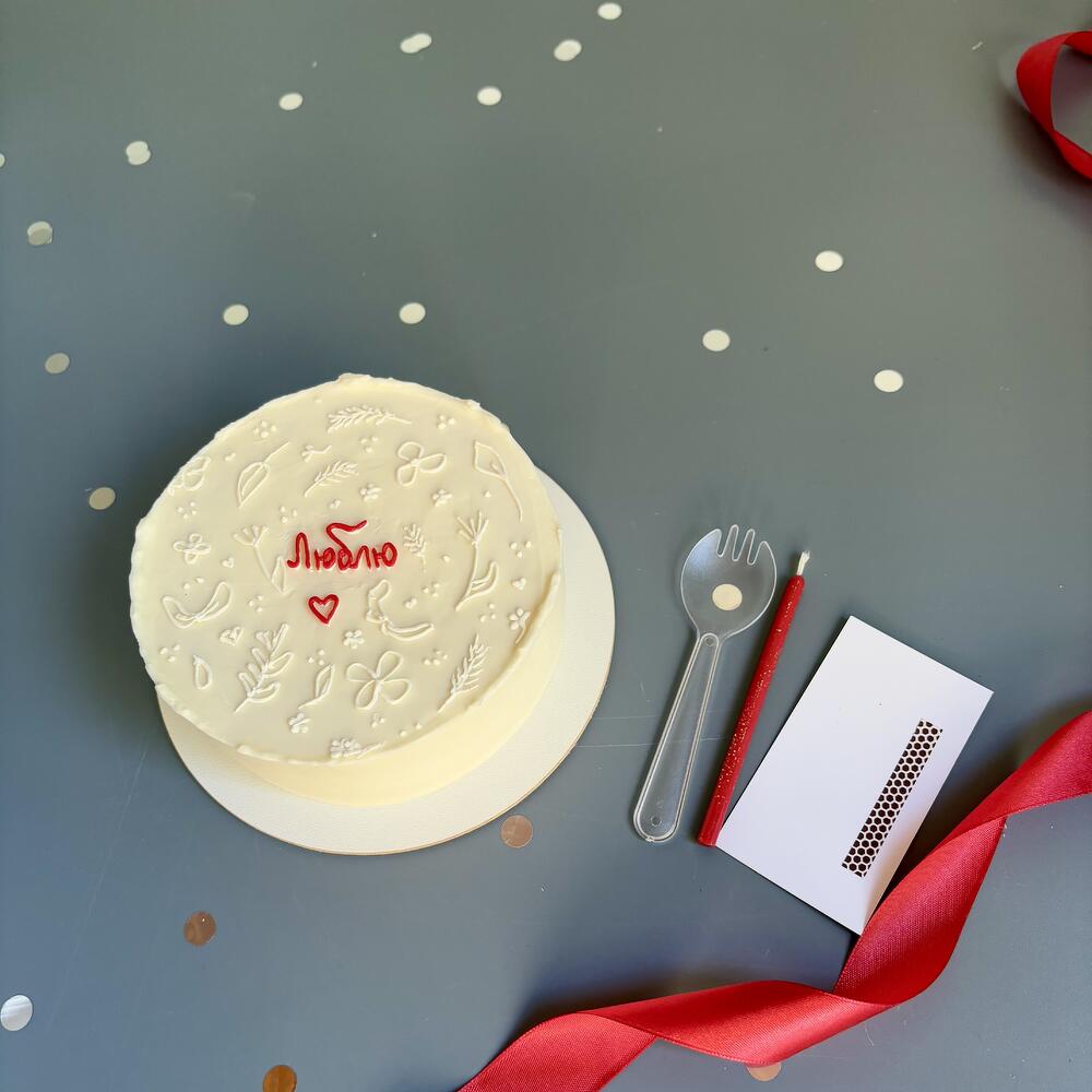 Бенто торт для Любимой | Люблю | торт признание