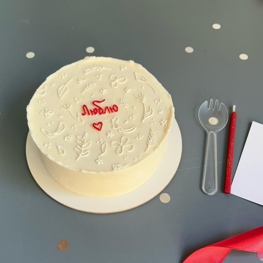 Бенто торт для Любимой | Люблю | торт признание