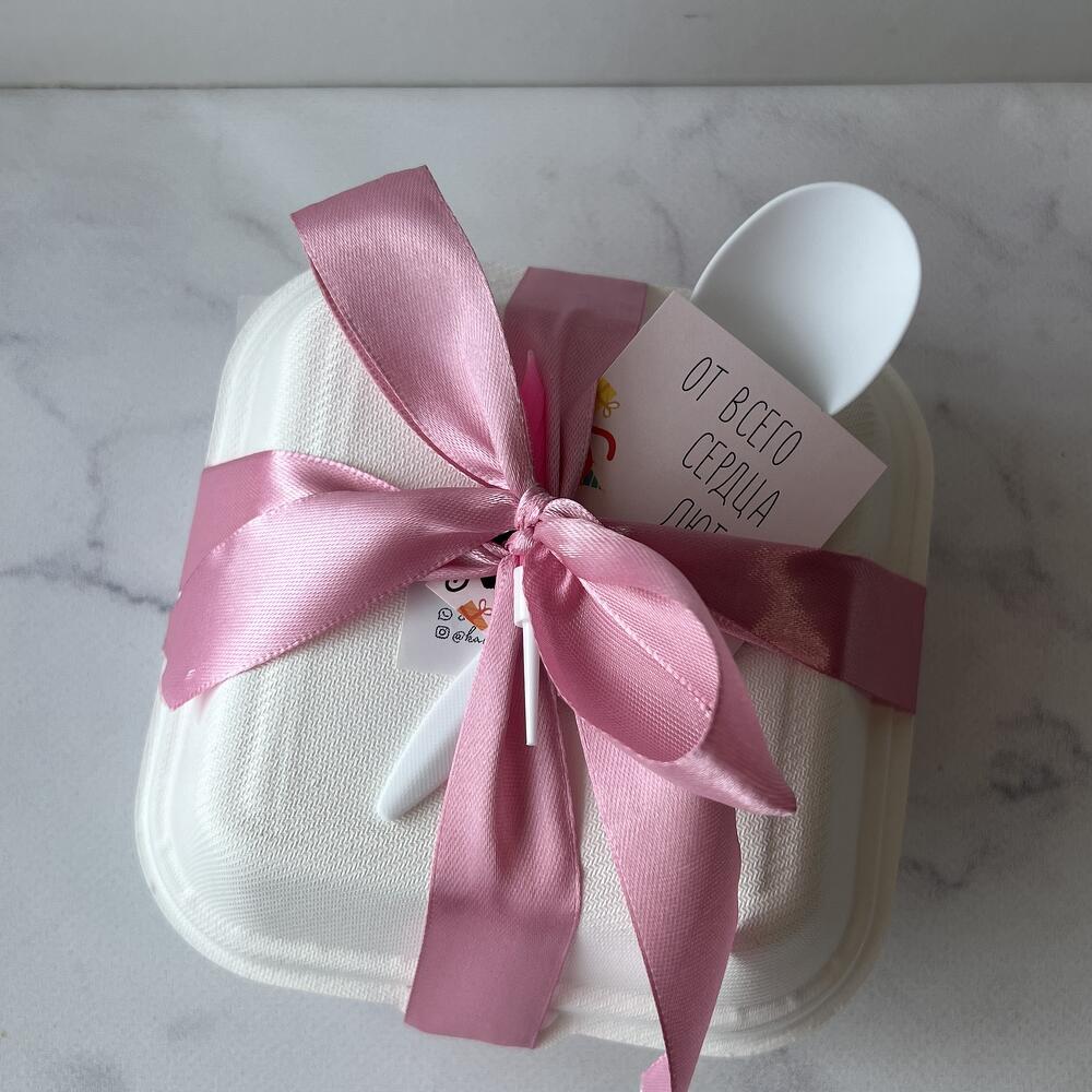 Бенто торт для любимой мамы с бантиками