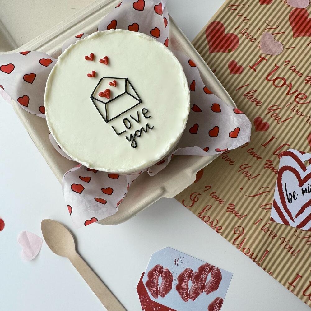 Бенто торт для любимых на 14 февраля , День Святого Валентина