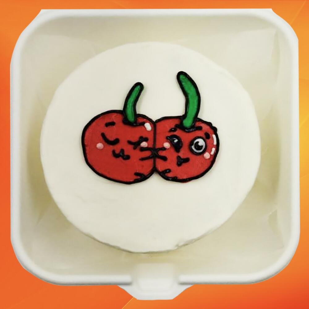 Бенто торт для любимых Вишенки