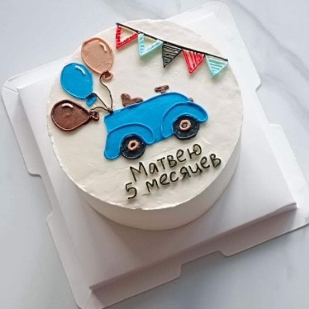 Бенто торт для мальчика на ежемесячную фотосессию