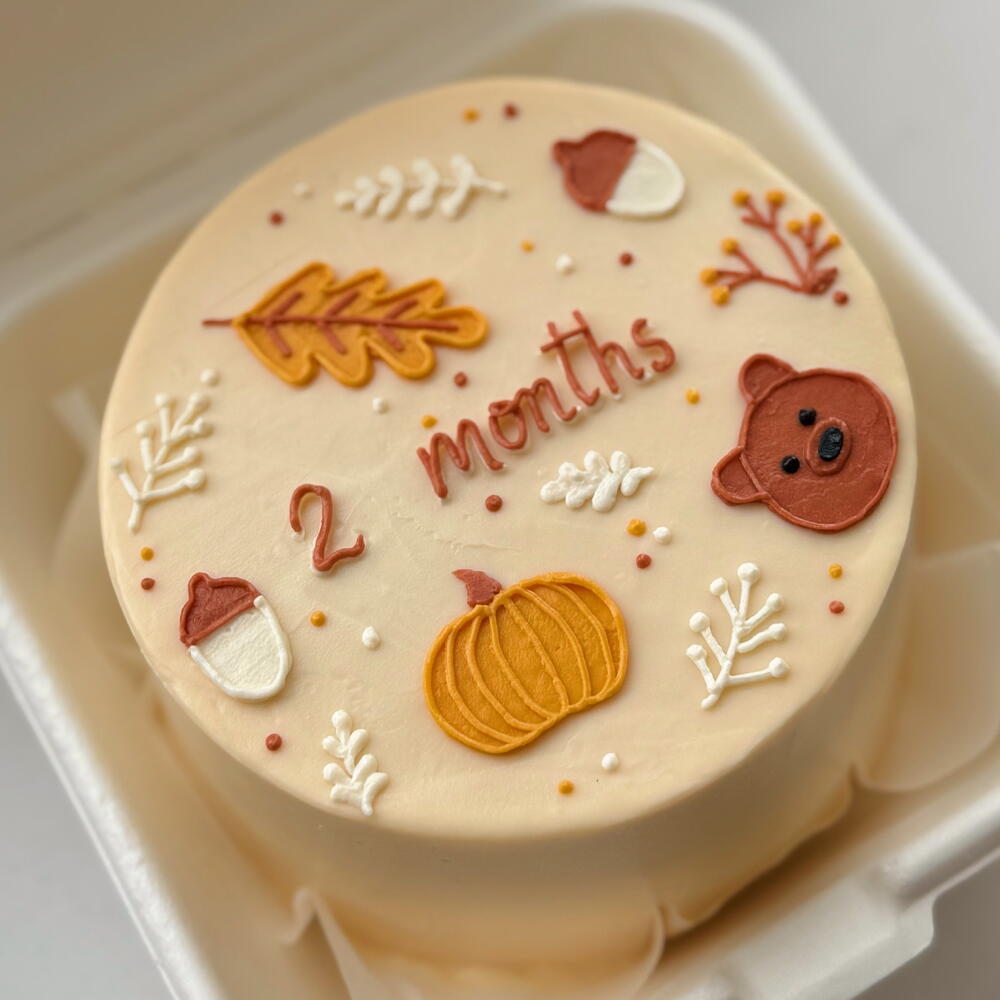 Бенто торт для малыша осенний