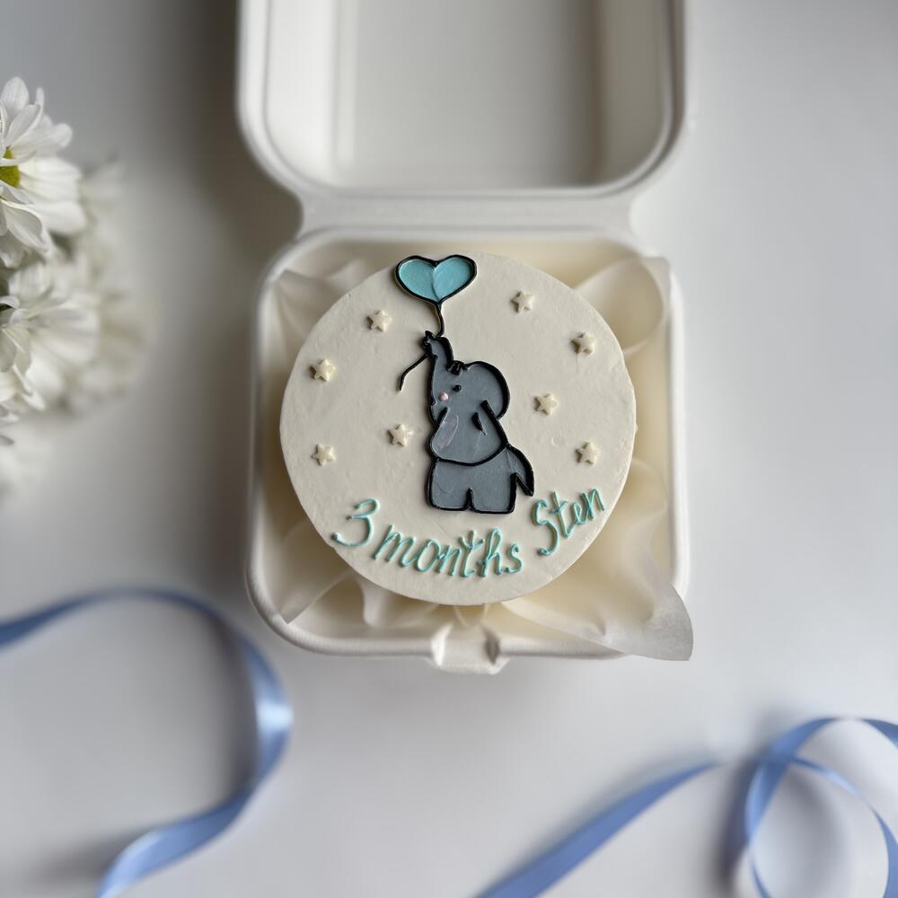 Бенто торт для малыша со слоником