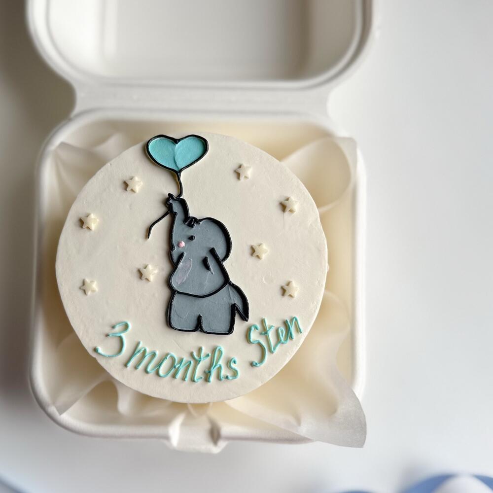 Бенто торт для малыша со слоником