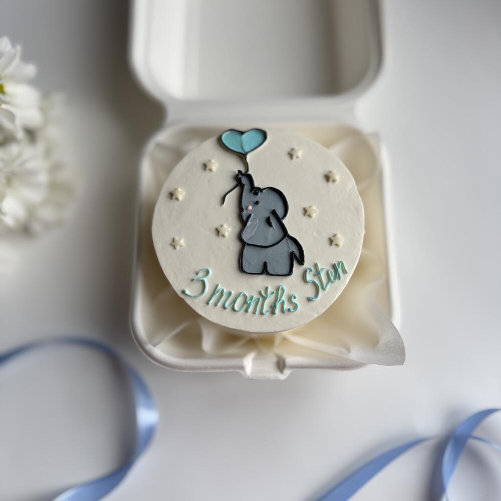 Бенто торт для малыша со слоником