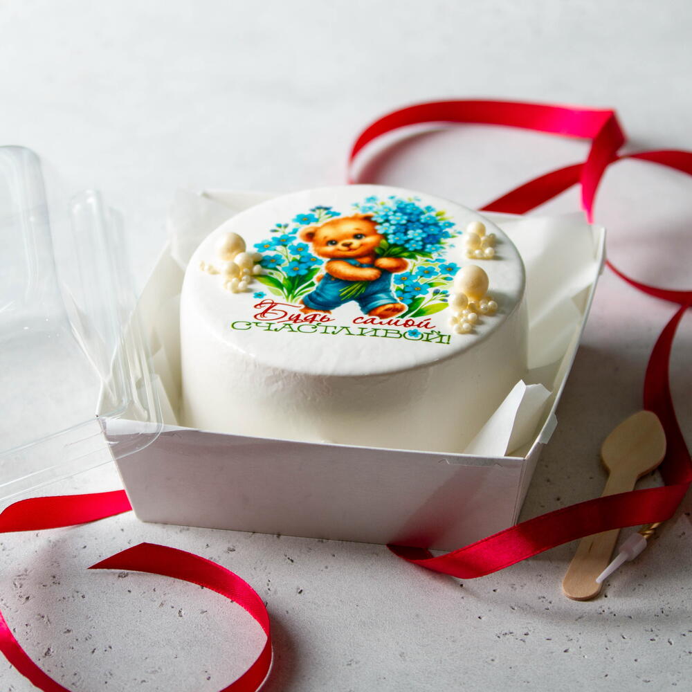 Бенто торт для мамы «Будь самой счастливой!»