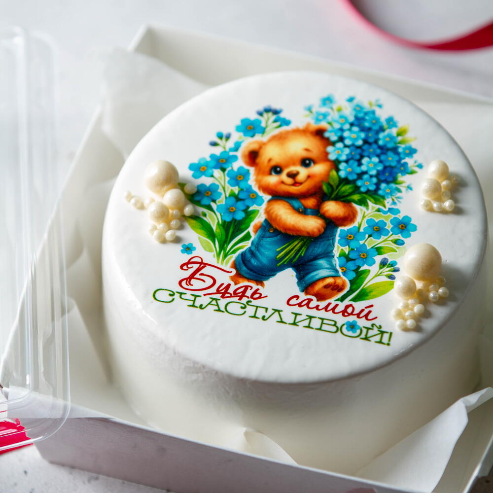 Бенто торт для мамы «Будь самой счастливой!»