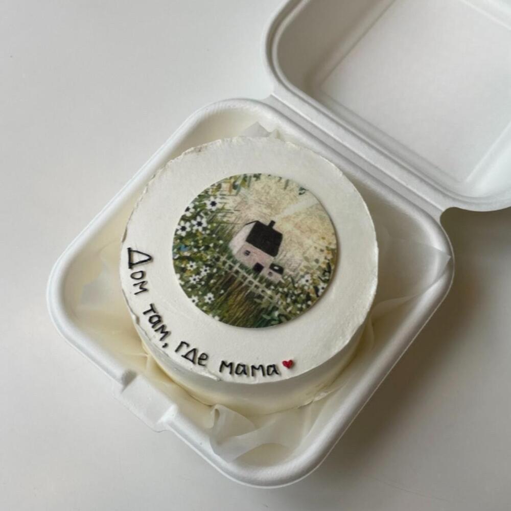 Бенто торт для мамы «дом там, где мама»