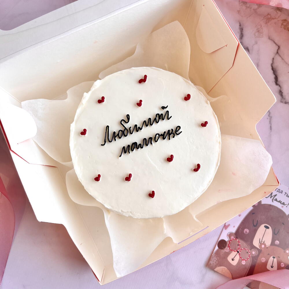 Бенто торт для мамы «любимой мамочке» на День матери