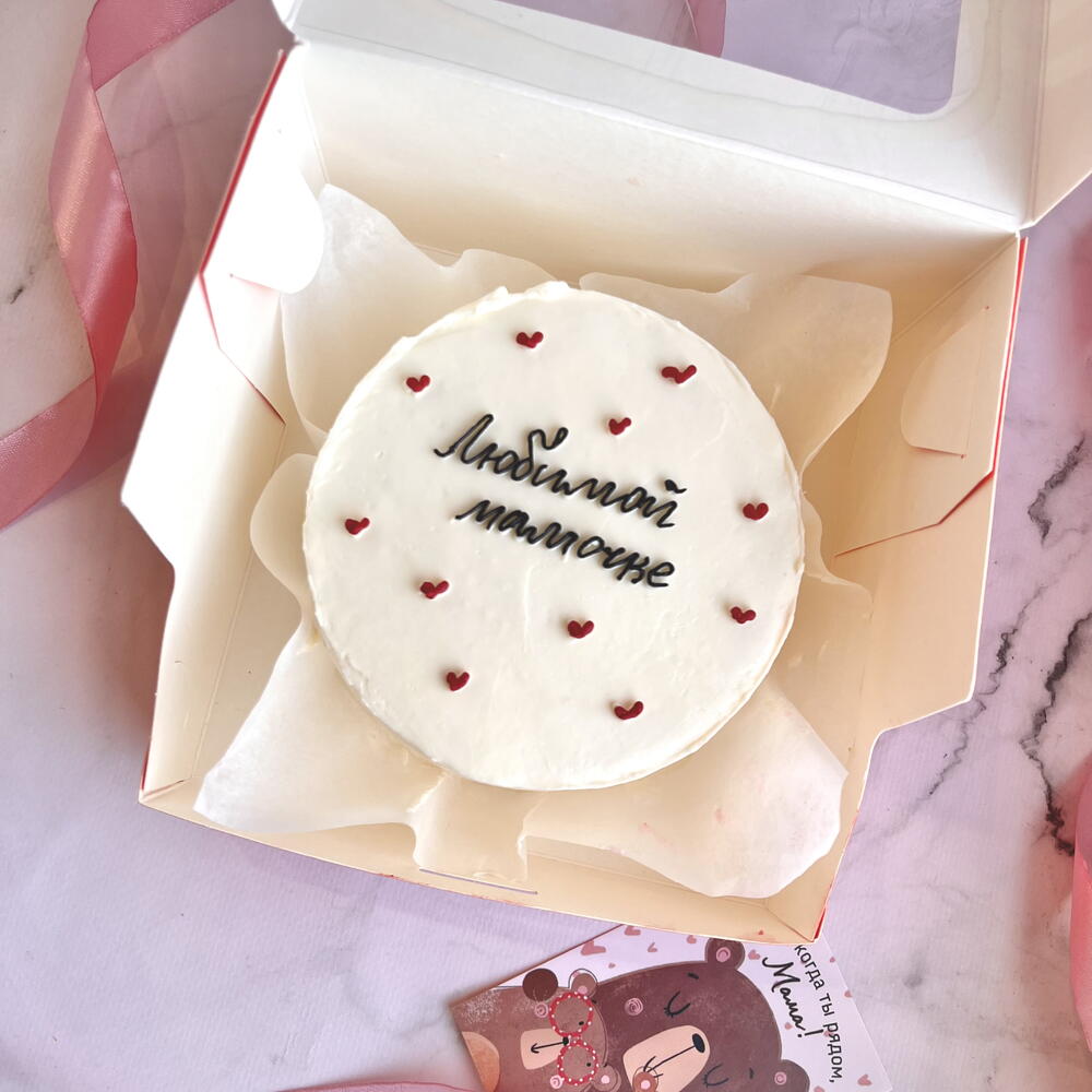 Бенто торт для мамы «любимой мамочке» на День матери