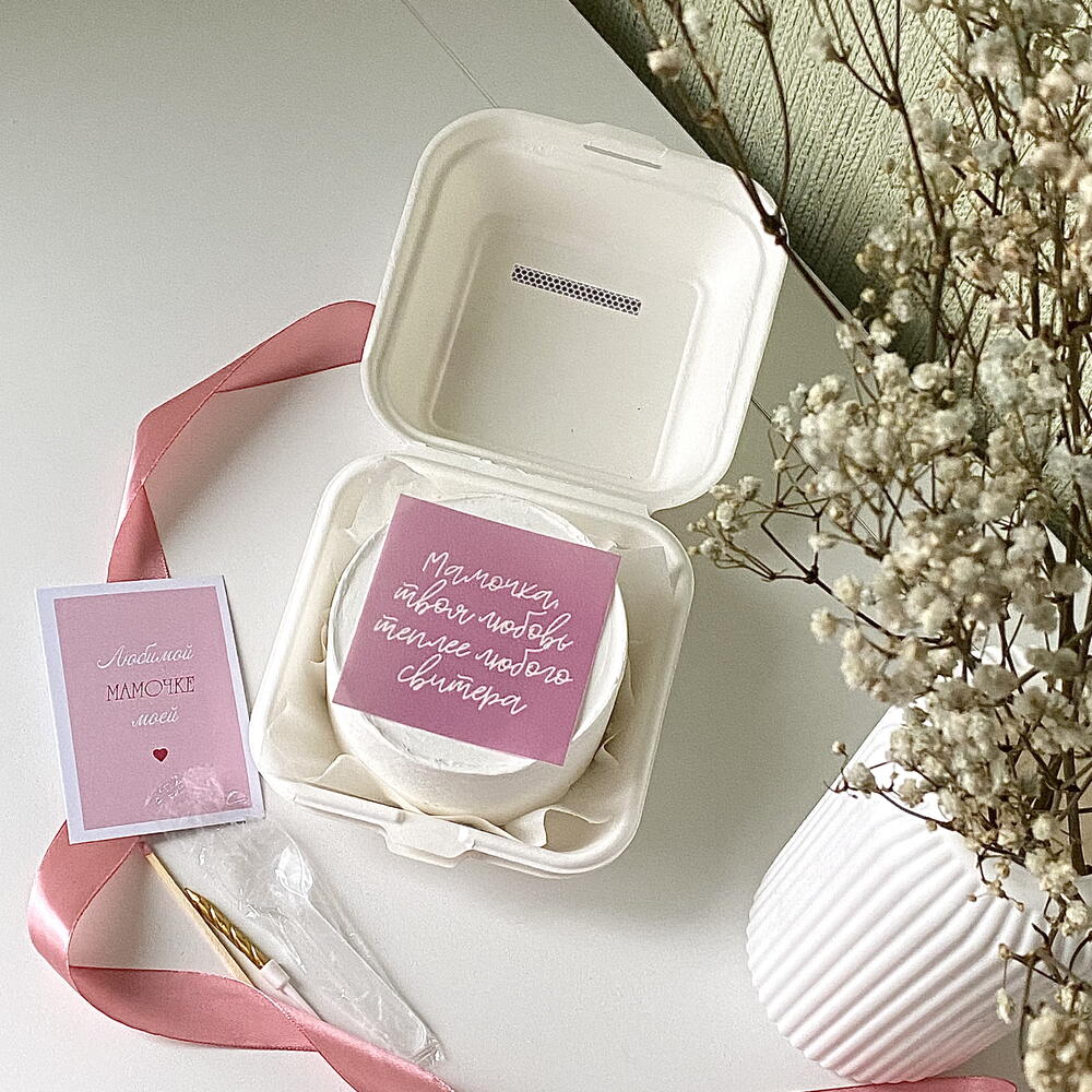 Бенто торт для мамы «Мамочка, твоя любовь теплее любого свитера»