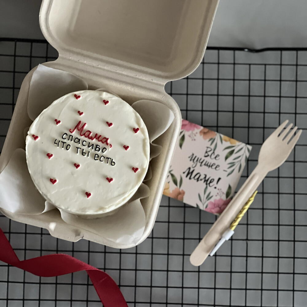 Бенто торт для мамы, надпись можно изменить