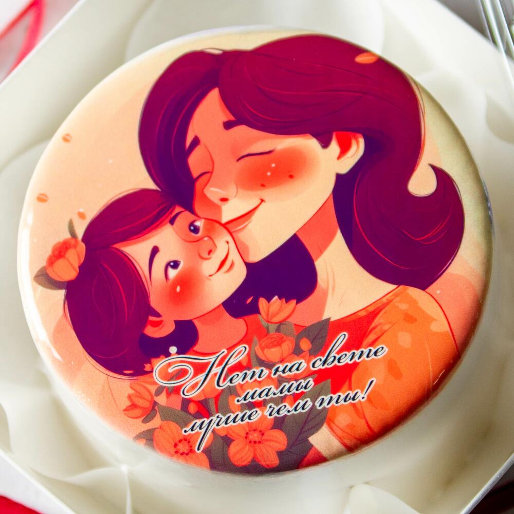 Бенто торт для мамы "Нет на свете лучше мамы чем ты!"