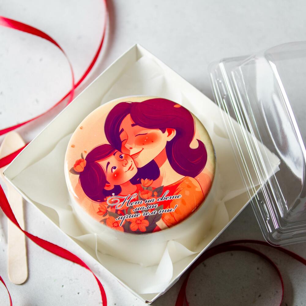 Бенто торт для мамы "Нет на свете лучше мамы чем ты!"