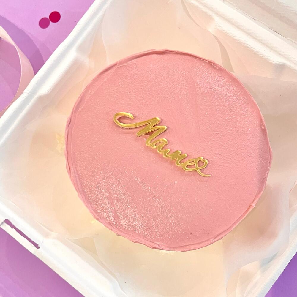 Бенто-торт для мамы розовый