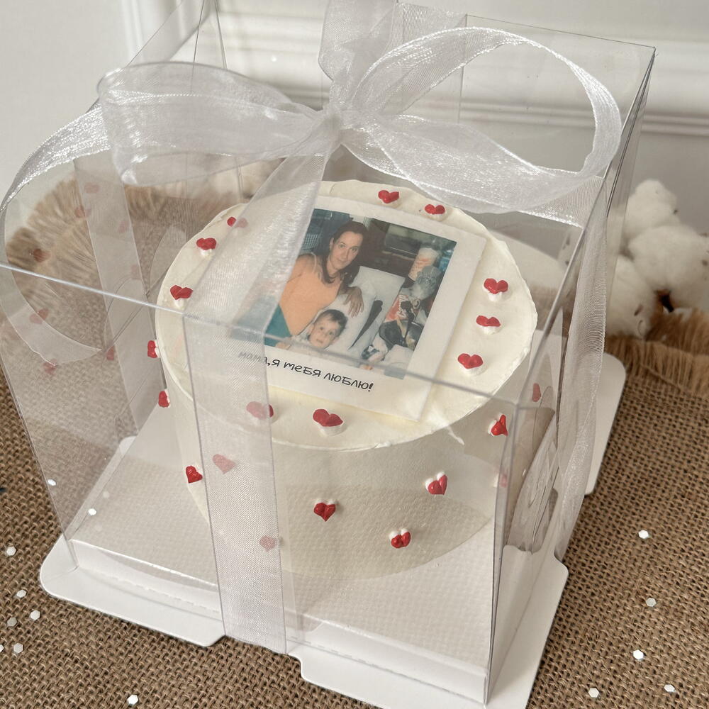 Бенто торт для мамы с фотографией