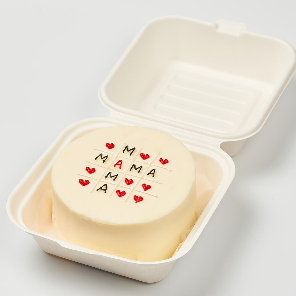 Бенто-торт для мамы с сердечками