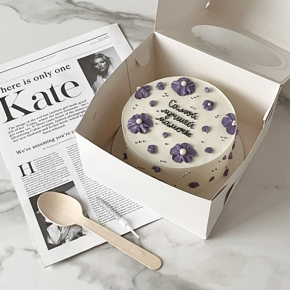 Бенто торт для мамы с цветами