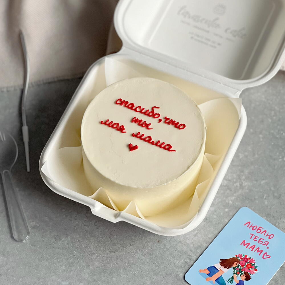 Бенто-торт для мамы «спасибо, что ты моя мама»