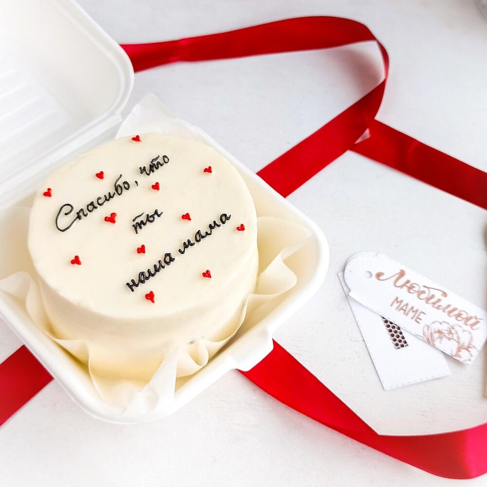 Бенто торт для мамы "Спасибо, что ты наша мама!"