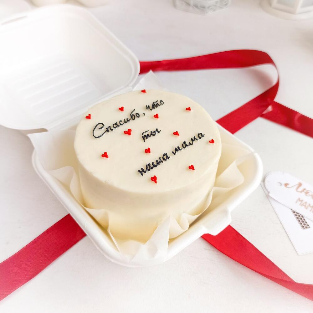 Бенто торт для мамы "Спасибо, что ты наша мама!"