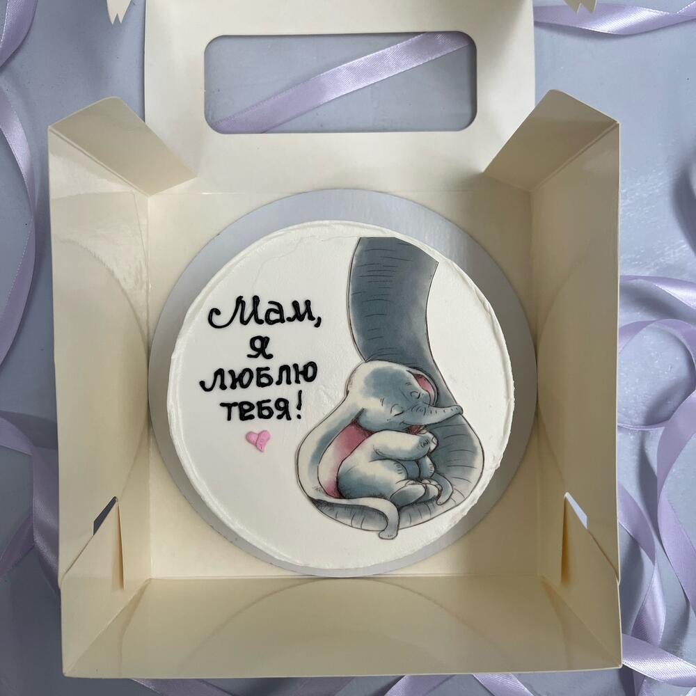 Бенто торт для мамы «Я люблю тебя»