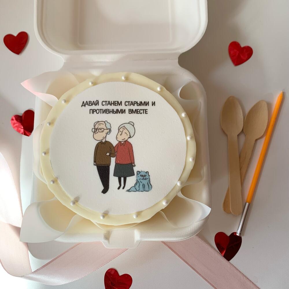 Бенто торт для мужа и жены