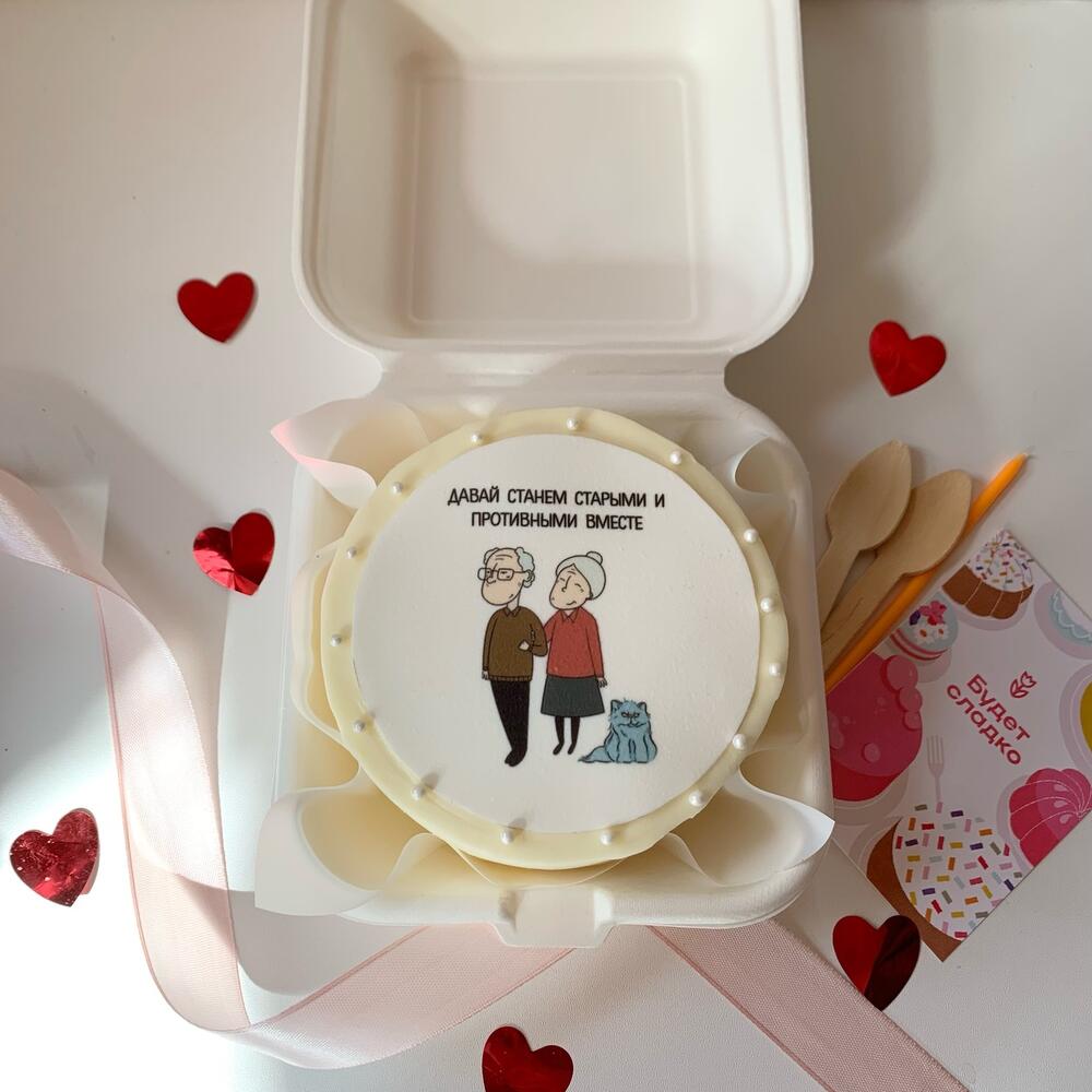 Бенто торт для мужа и жены