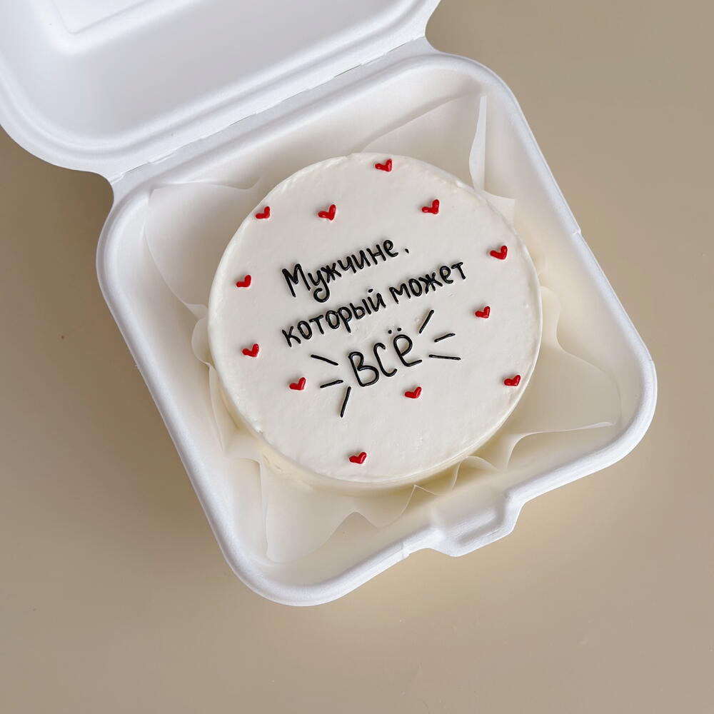 Бенто торт для мужа,парня на 23 февраля