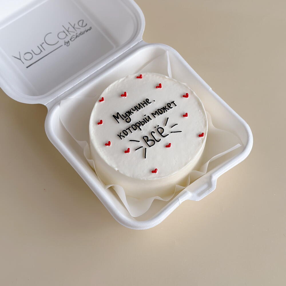 Бенто торт для мужа,парня на 23 февраля