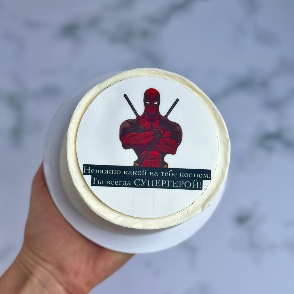 Бенто торт для мужчины героя