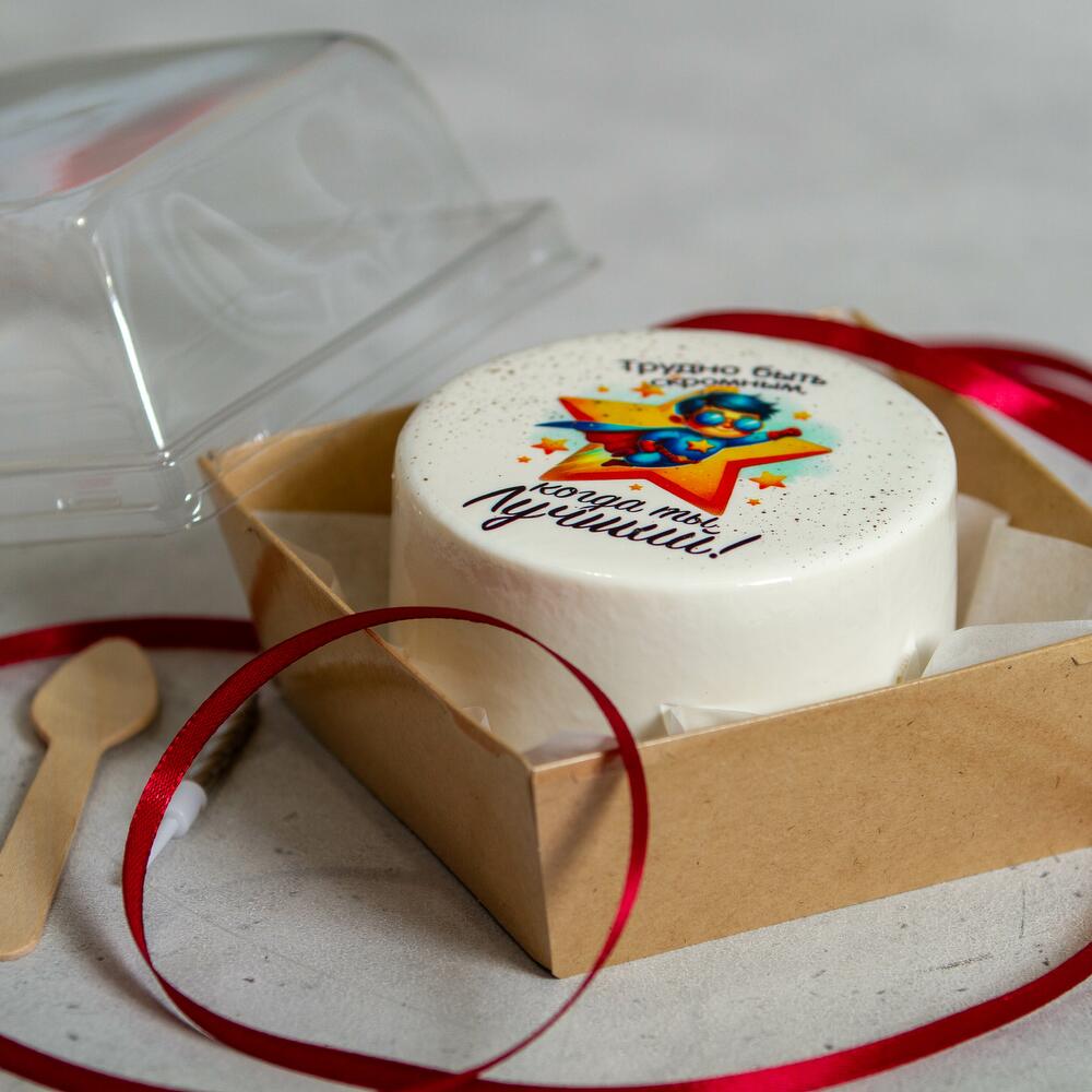 Бенто торт для мужчины супергероя «Когда ты лучший!»