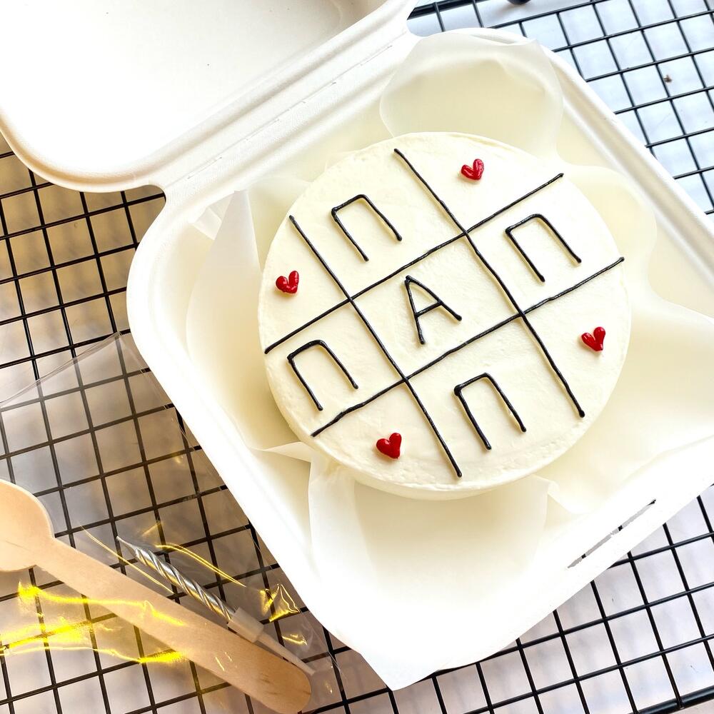 Бенто-торт для папы «крестики-нолики»