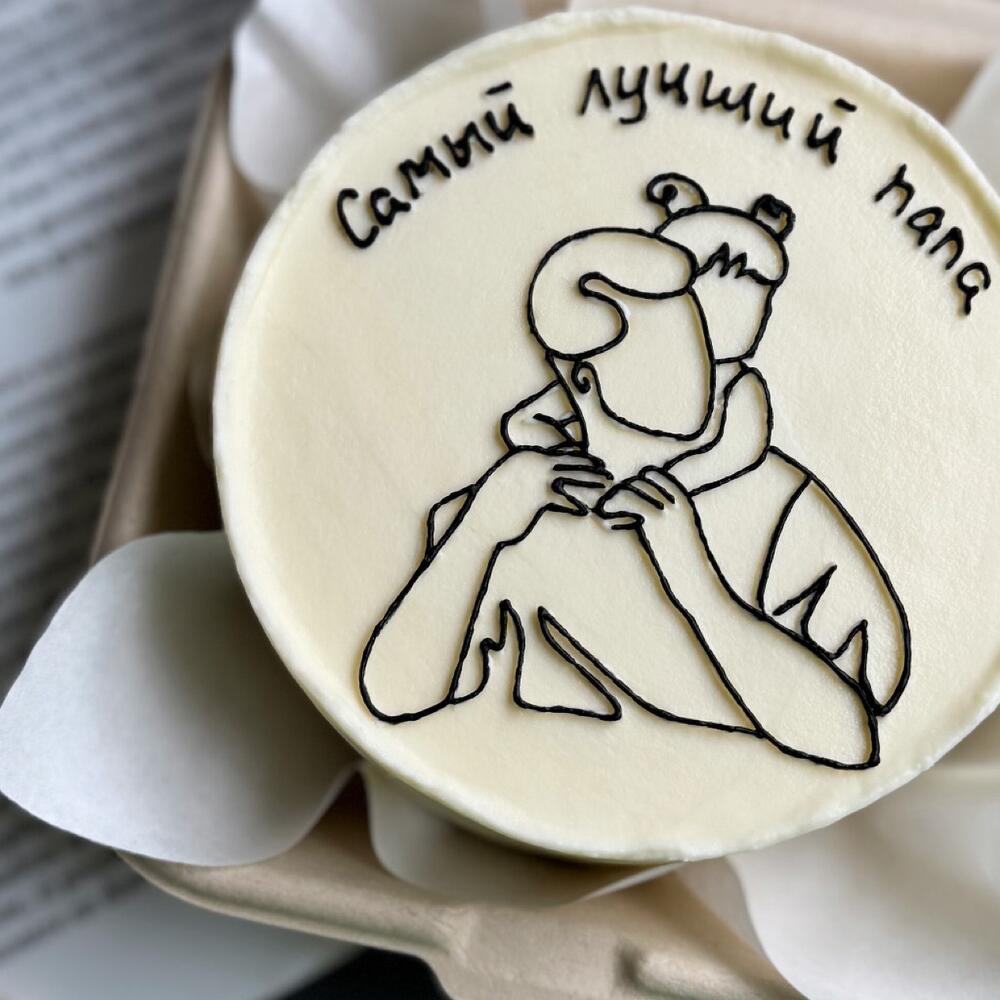 Бенто торт для папы «Самый лучший папа»