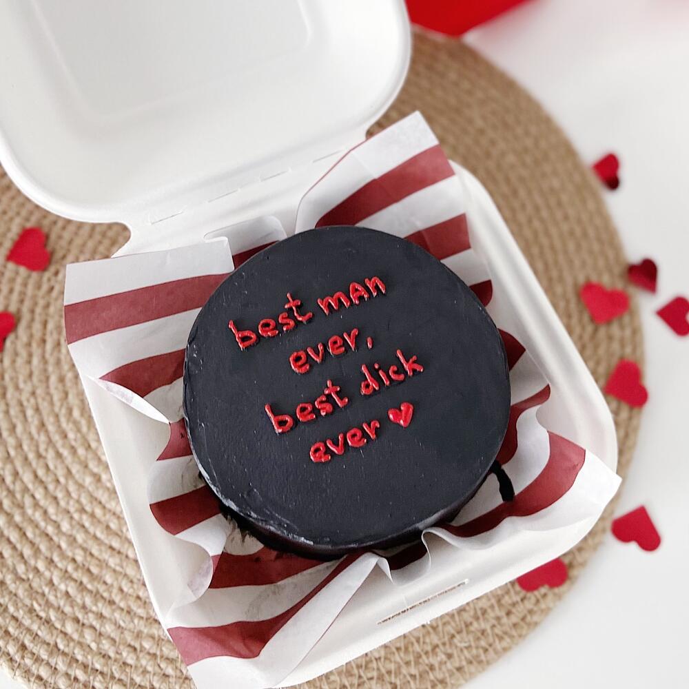 Бенто торт для парня на 14 февраля, день святого валентина, день всех влюбленных