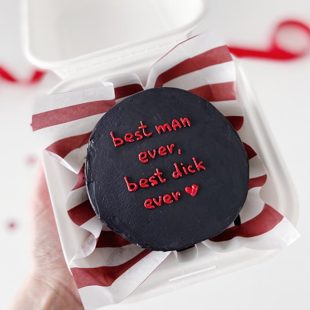 Бенто торт для парня на 14 февраля, день святого валентина, день всех влюбленных