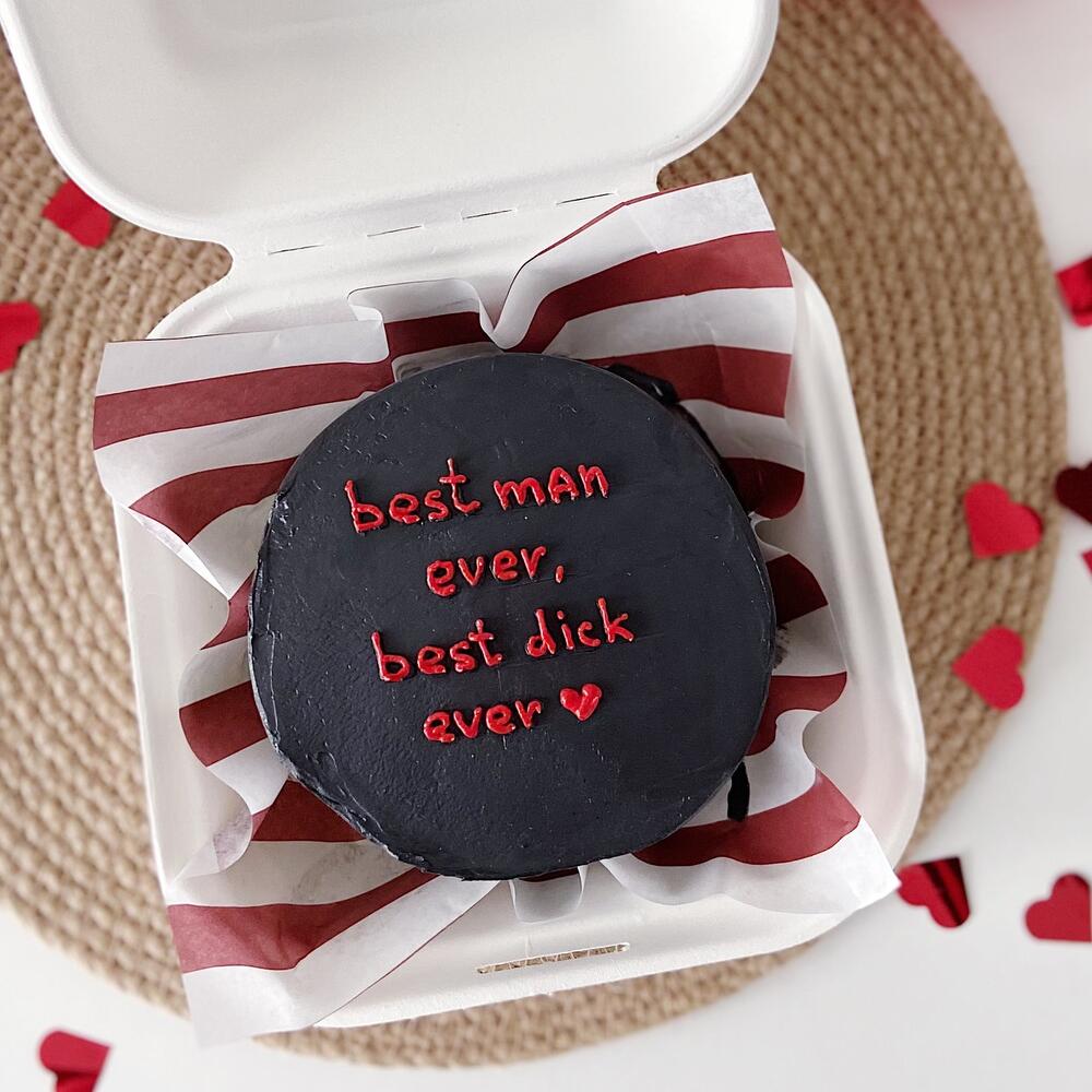 Бенто торт для парня на 14 февраля, день святого валентина, день всех влюбленных