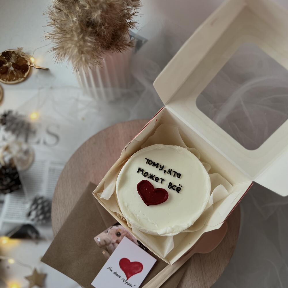 Бенто торт для парня на день всех влюбленных