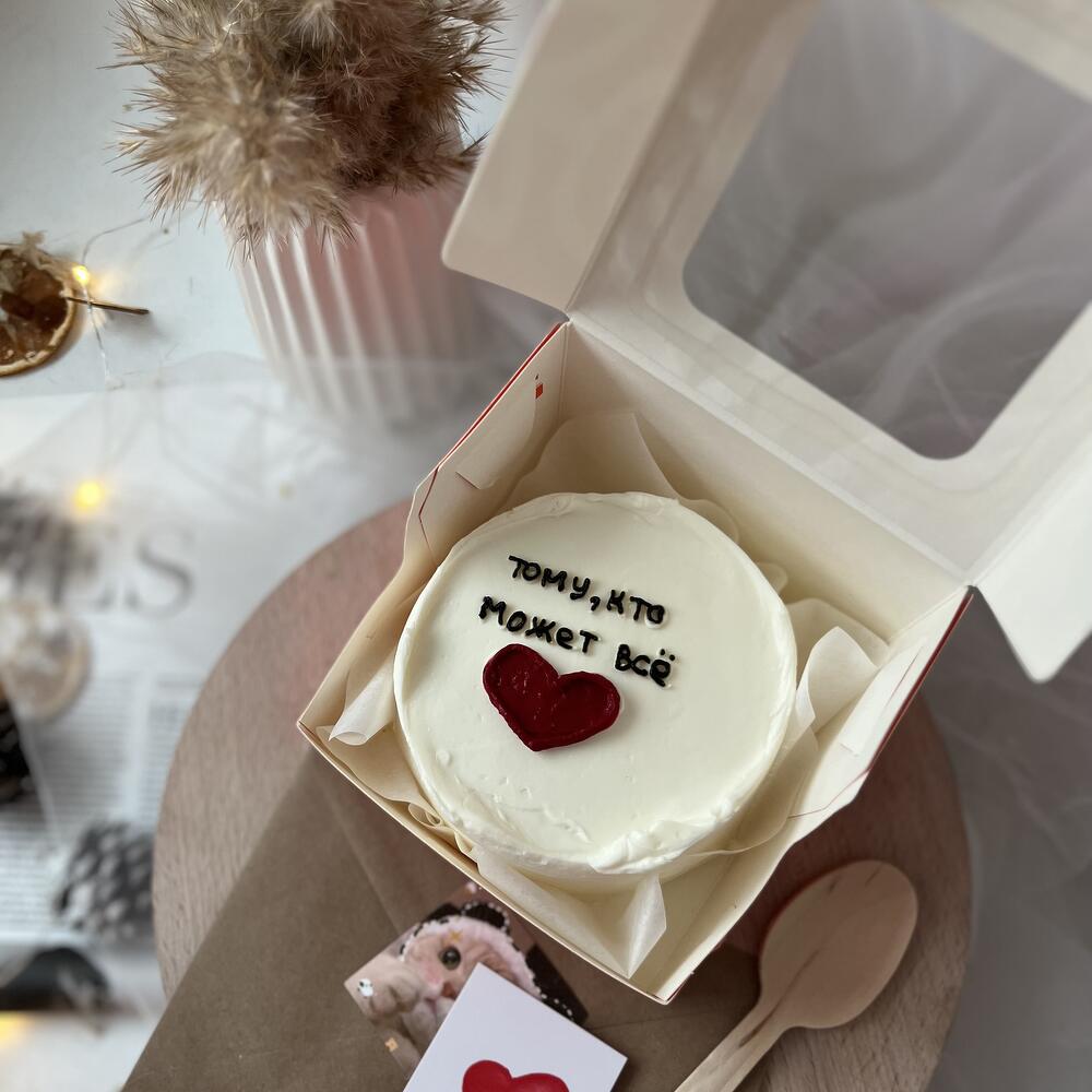 Бенто торт для парня на день всех влюбленных