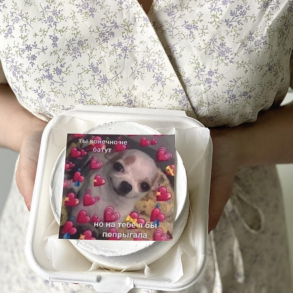 Бенто торт для парня «ты, конечно, не батут, но на тебе я бы попрыгала»