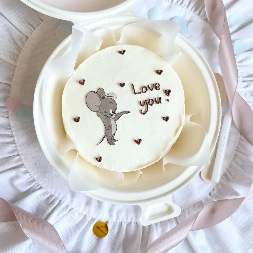 Бенто-торт для парня/девушки с Джерри на 14 февраля