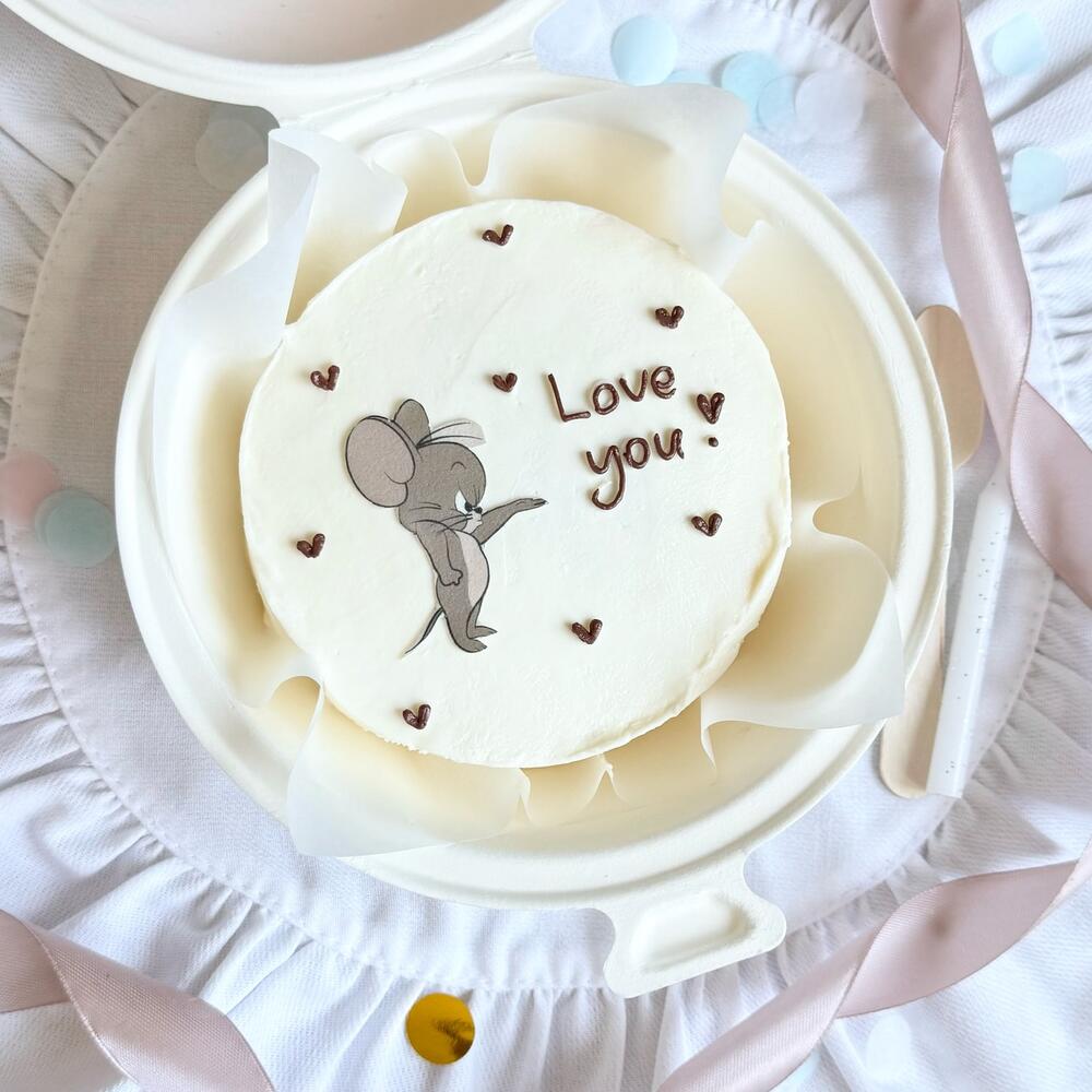 Бенто-торт для парня/девушки с Джерри на 14 февраля