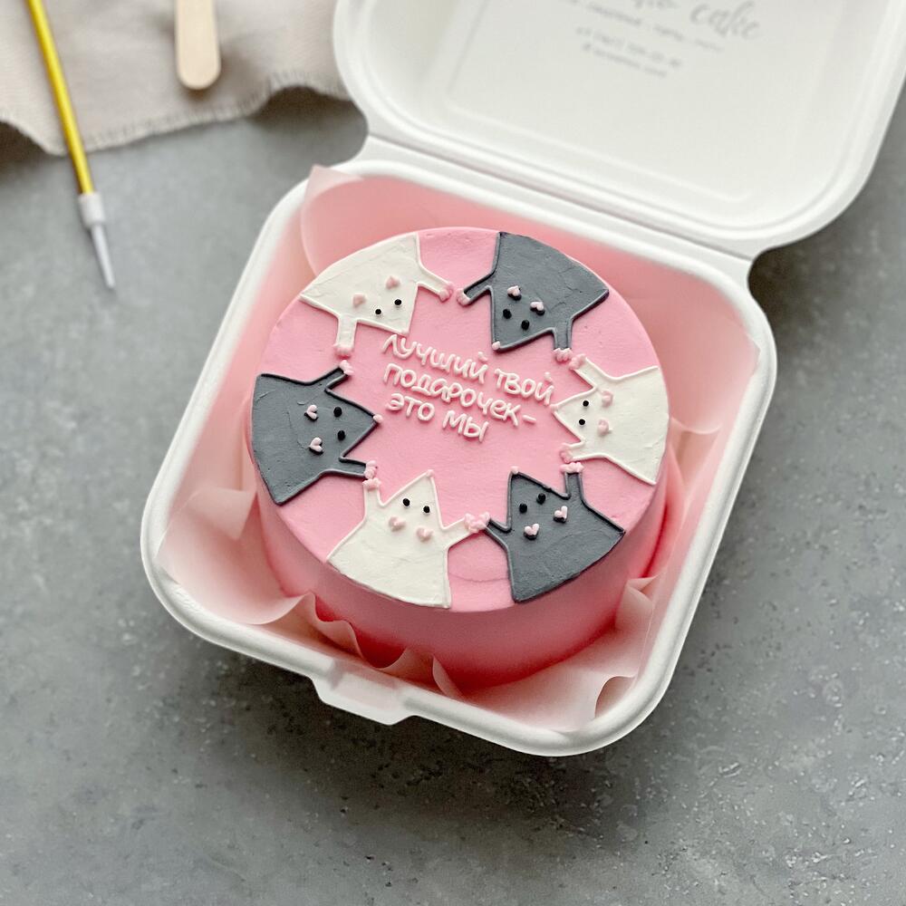 Бенто-торт для подруги «Крыски»