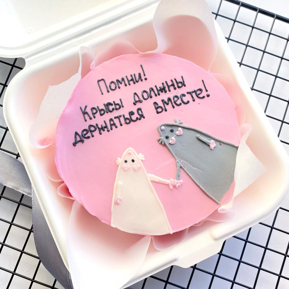 Бенто-торт для подруги с крысами