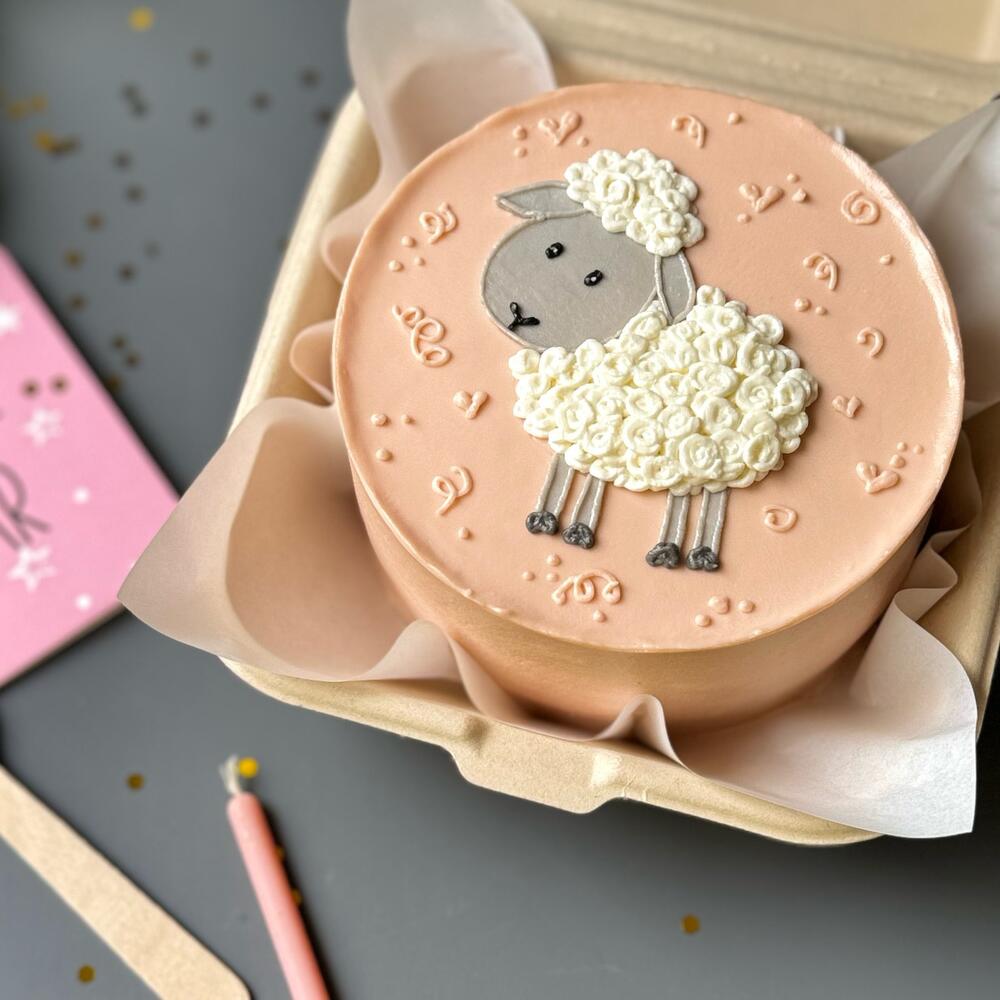 Бенто торт для ребенка «С барашком»